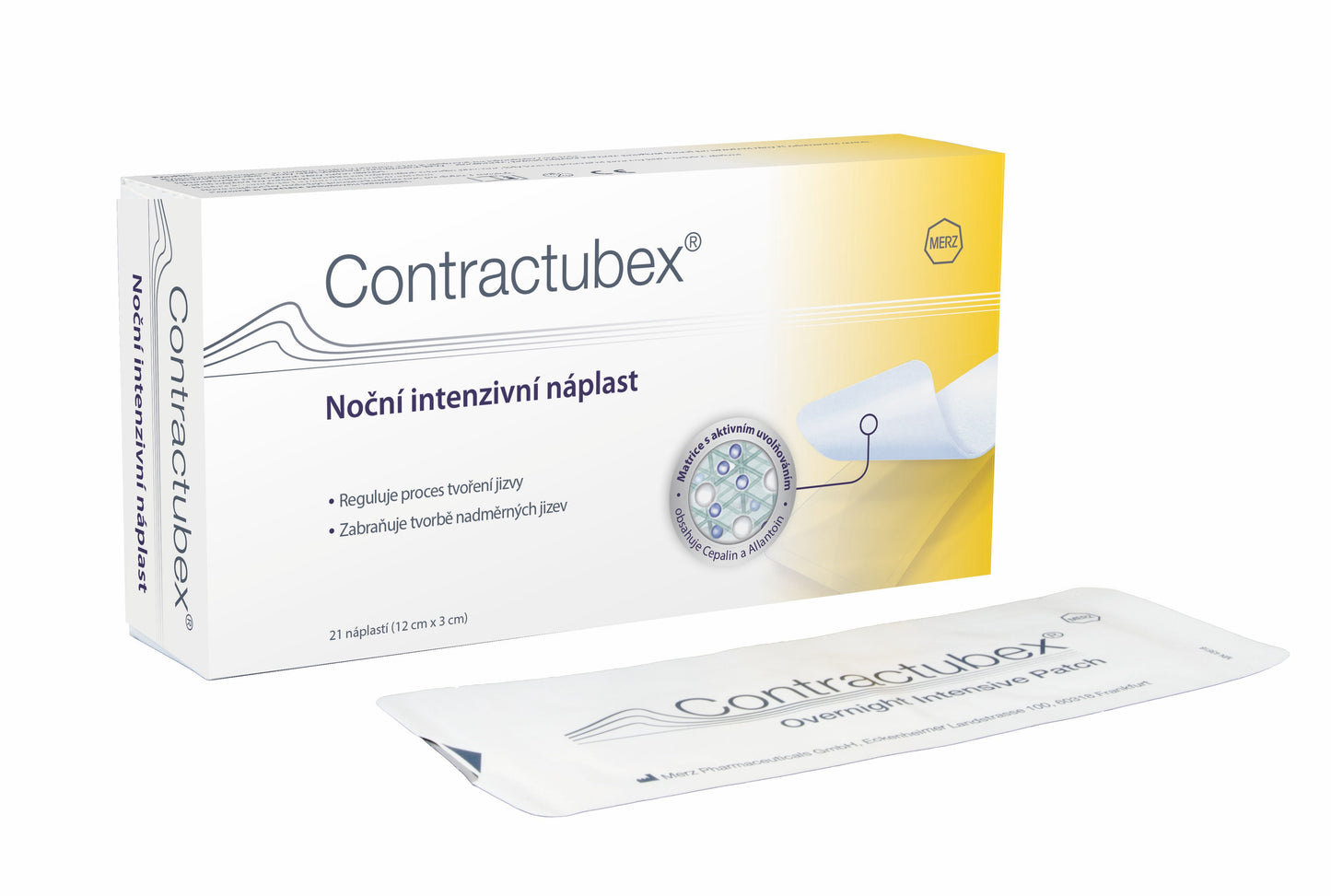 Contractubex night intensive scar healing patch 12 x 3cm, 21pcs - mydrxm.com