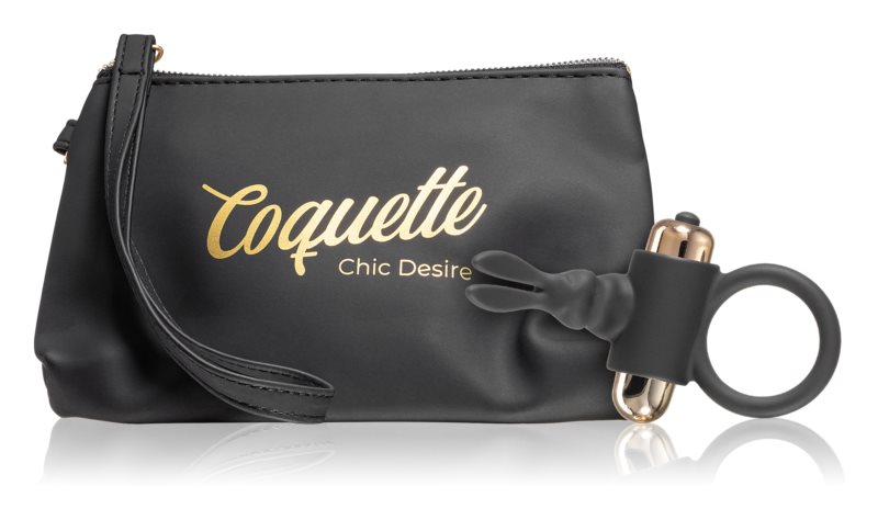 Coquette leather clutch bag