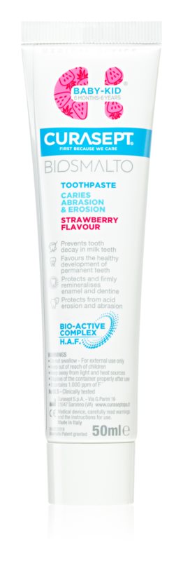 Curasept Bismalto Baby-Kid children's toothpaste with fluoride 50 ml