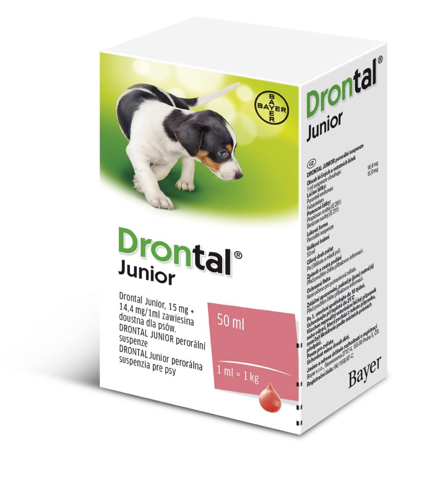 Drontal Junior de-worming suspension 50 ml - mydrxm.com