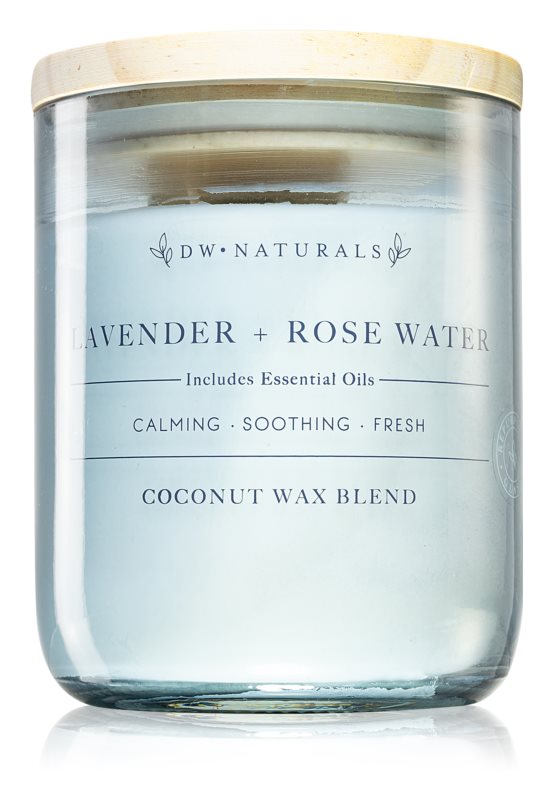 DW Home Naturals Lavender & Rose Water scented candle 501 g