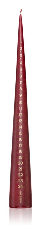 ester & erik advent deep wine decorative candle I - 37 cm