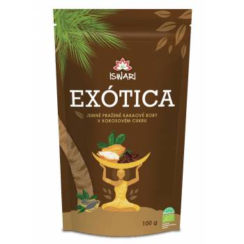 Iswari BIO Exótica Cocoa beans in coconut sugar 100 g - mydrxm.com