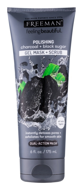 Freeman Feeling Beautiful Polishing Charcoal + Black Sugar Gel Mask + Scrub