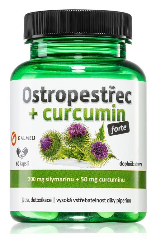 Galmed Milk thistle + Curcumin FORTE 60 capsules