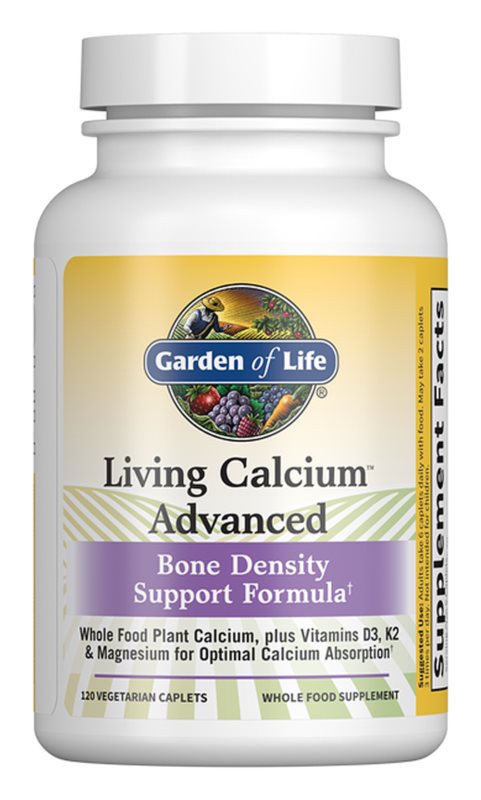 Garden of Life Living Calcium Advanced Bone Density 120 Vegeterian Capsules