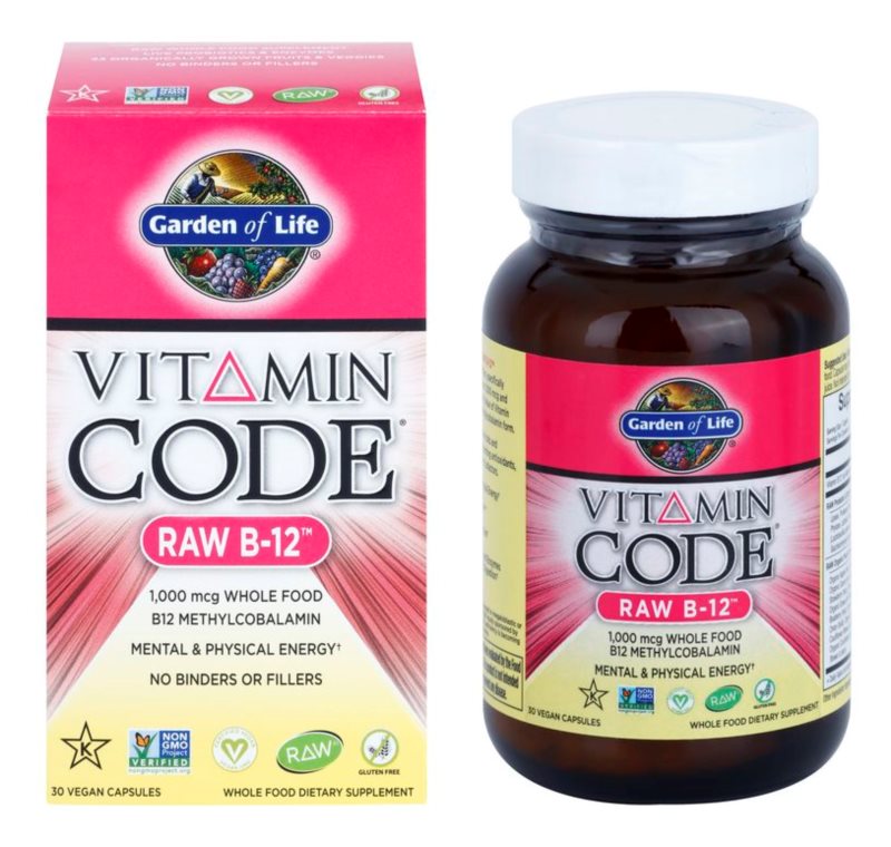 Garden of Life Vitamin Code RAW Vitamin B12 - 30 Vegan Capsules