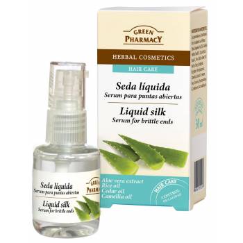Green Pharmacy Liquid silk serum for fragile hair 30 ml - mydrxm.com