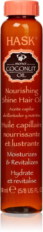 HASK Monoi Coconut Oil Nourishing Shine Hair Oil 18 ml