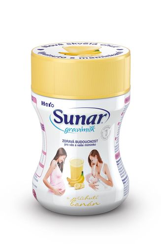 Sunar gravimilk with banana flavor 300 g