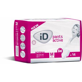 iD Pants Active Medium Normal slip-on panties 14 pcs - mydrxm.com