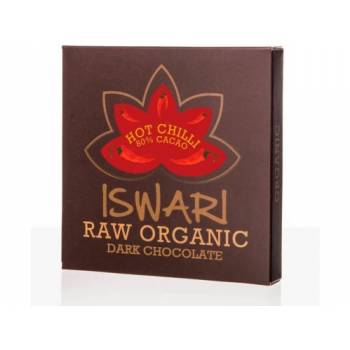 Iswari Chocolate Dark Chilli 80% BIO RAW 75 g - mydrxm.com