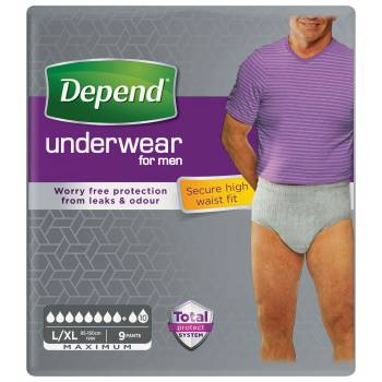 Depend Maximum Underwear for men L / XL stretch panties 9 pcs - mydrxm.com