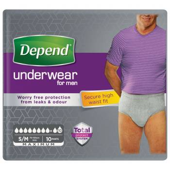 Depend Maximum for Men S / M Stretch Pants 10 pcs - mydrxm.com
