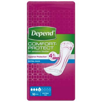 Depend Extra incontinence pads 10 pcs - mydrxm.com
