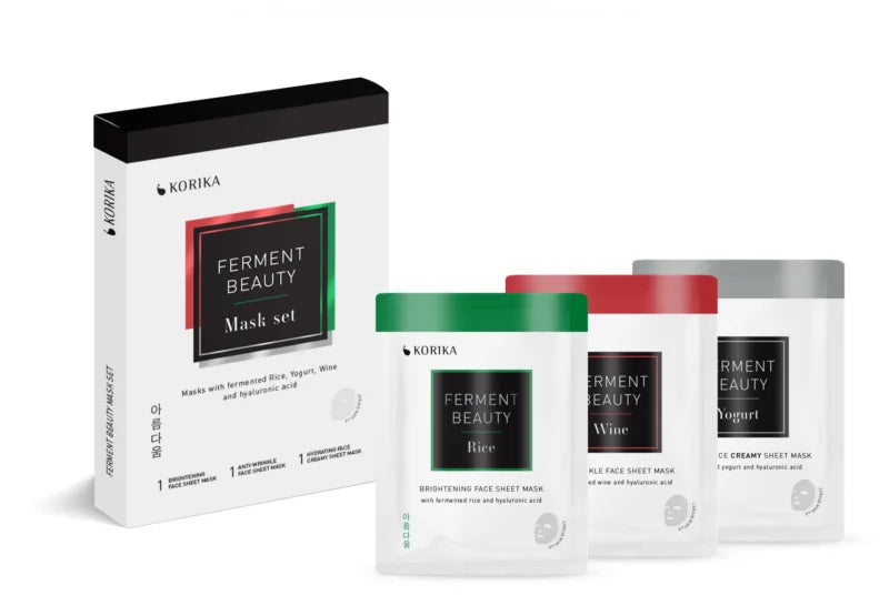 KORIKA FermentBeauty Mask Set 3 pcs