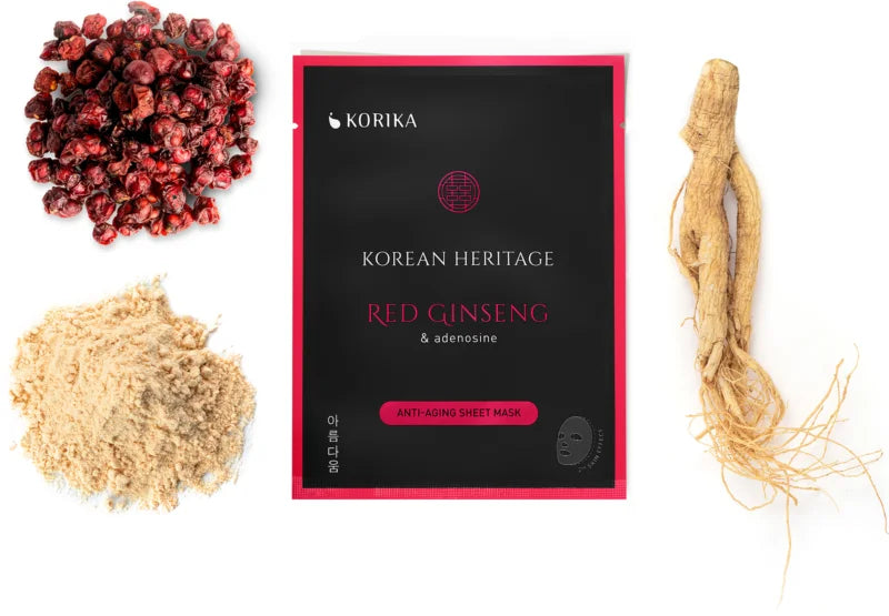 KORIKA Korean Heritage Red Ginseng Face Mask Set 5 pcs