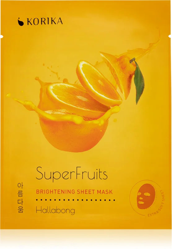 KORIKA SuperFruits Hallabong - Set of 5 Brightening Face Sheet Masks