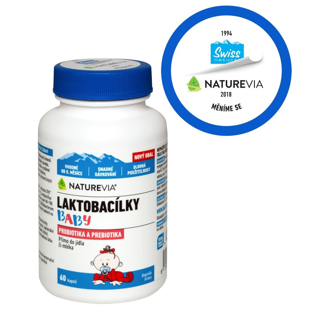 Swiss NatureVia Baby Lactobacilli 60 capsules - mydrxm.com