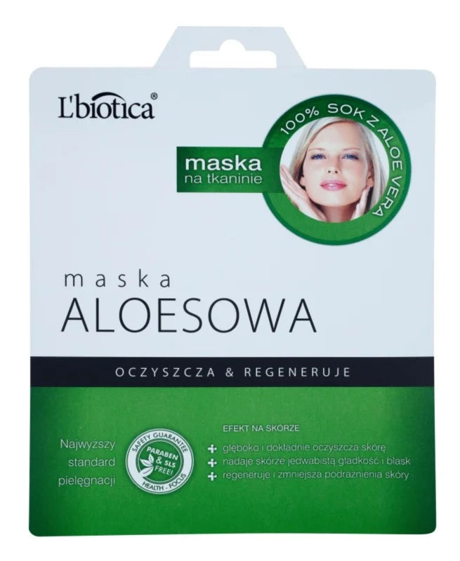 L'biotica Aloe Vera Face Mask 23 ml