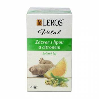 Leros VITAL Ginger with lime and lemon teabags 20 x 2 g - mydrxm.com