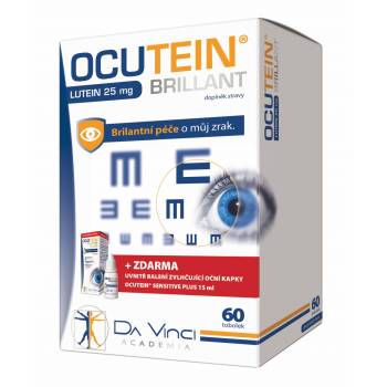Ocutein Brillant Lutein 25 mg 60 capsules + FREE drops