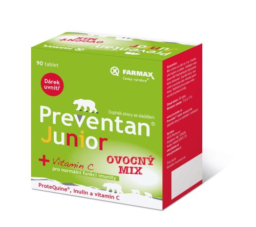 Preventan Junior fruit mix 90 tablets + gift