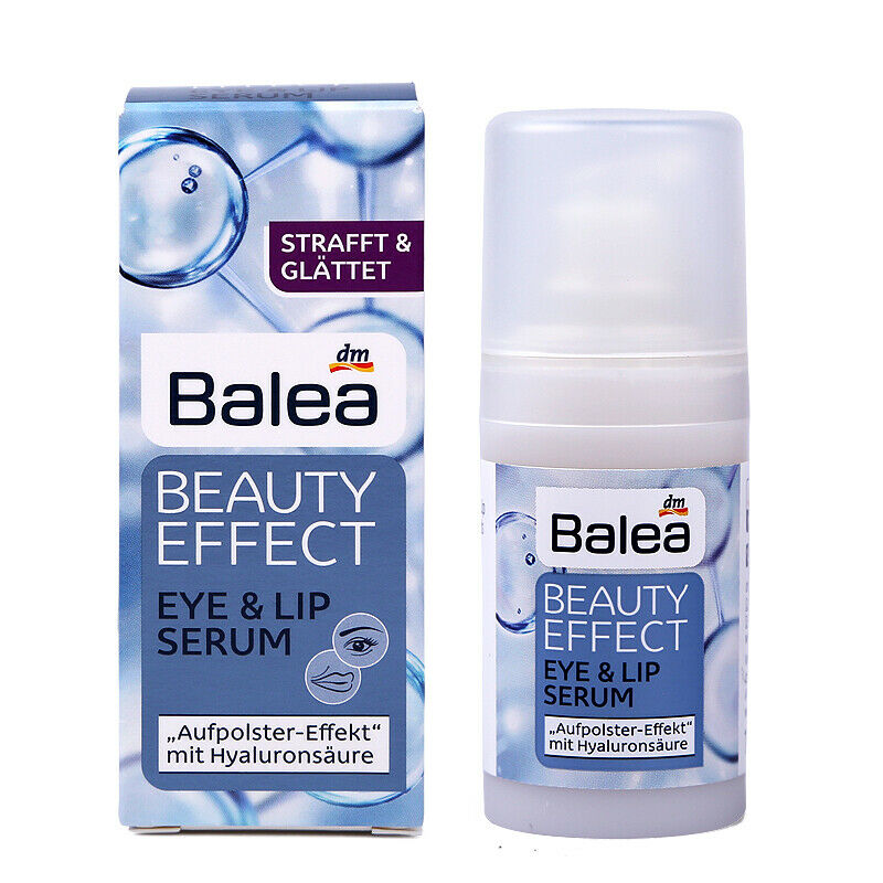 Balea Beauty Effect skin serum eyes & lips, 15 ml