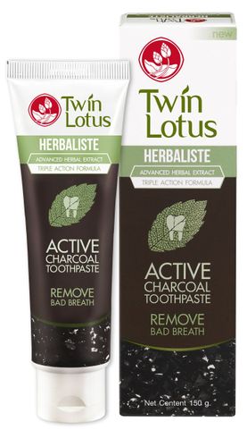 Twin Lotus Active Charcoal herbal toothpaste 150 g