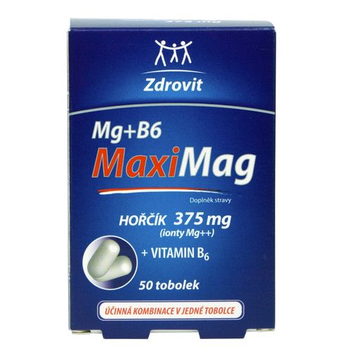 Zdrovit MaxiMag Magnesium 375 mg + B6 50 capsules