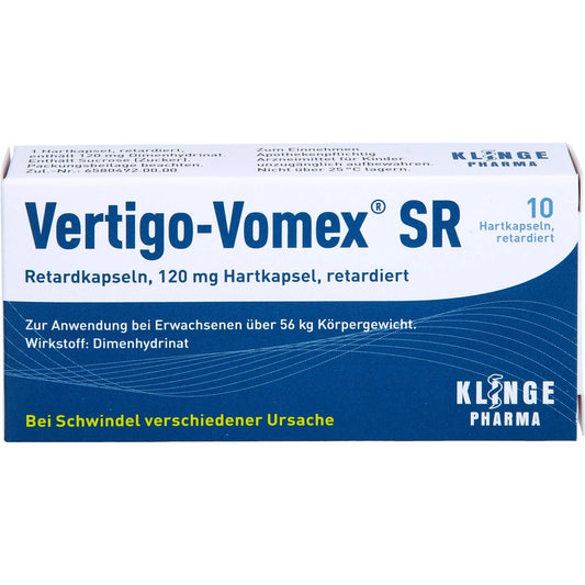 Vertigo-Vomex SR delayed-release, 10 capsules