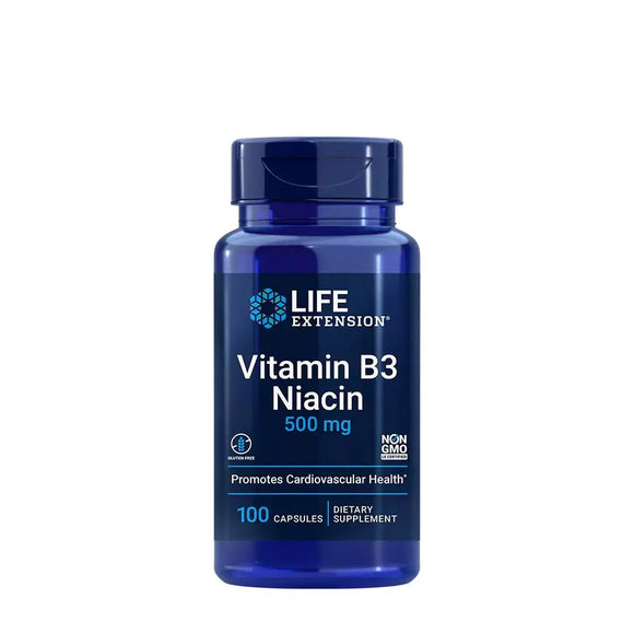 LIFE EXTENSION VITAMIN B3 (NIACIN) 500 MG (100 CAPSULES)