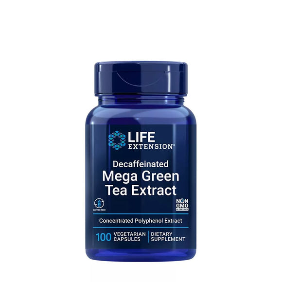 LIFE EXTENSION DECAFFEINATED MEGA GREEN TEA EXTRACT (100 CAPSULES)