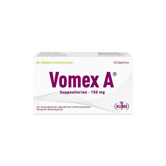 Vomex A suppositories 150 mg, 10 suppositories