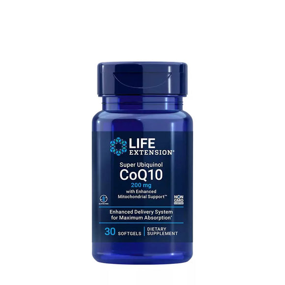 LIFE EXTENSION SUPER UBIQUINOL COQ10 200 MG (30 SOFTGELS)