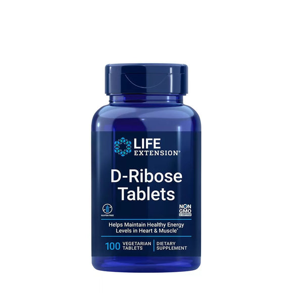 LIFE EXTENSION D-RIBOSE TABLETS (100 TABLETS)