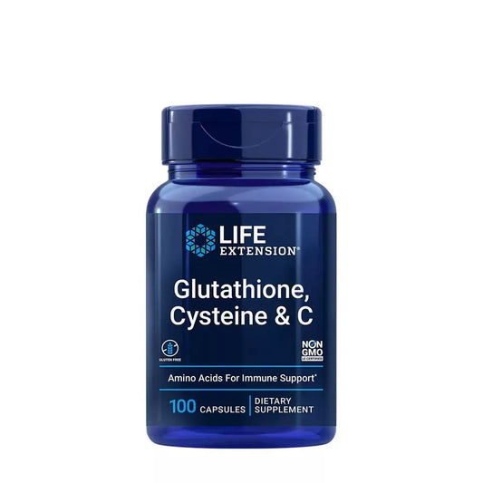 LIFE EXTENSION GLUTATHIONE, CYSTEINE & C (100 CAPSULES)