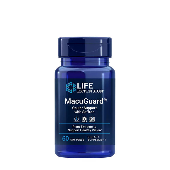 LIFE EXTENSION MACUGUARD® OCULAR SUPPORT WITH SAFFRON (60 SOFTGELS)
