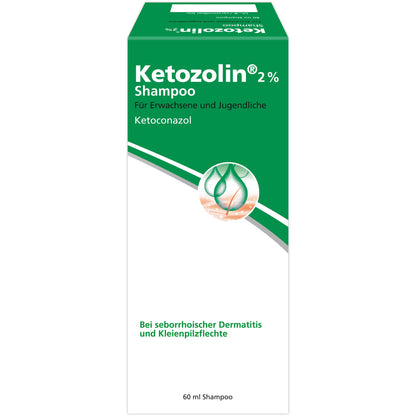 Ketozoline 2% Shampoo for seborrheic dermatitis, 60 ml