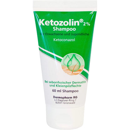 Ketozoline 2% Shampoo for seborrheic dermatitis, 60 ml