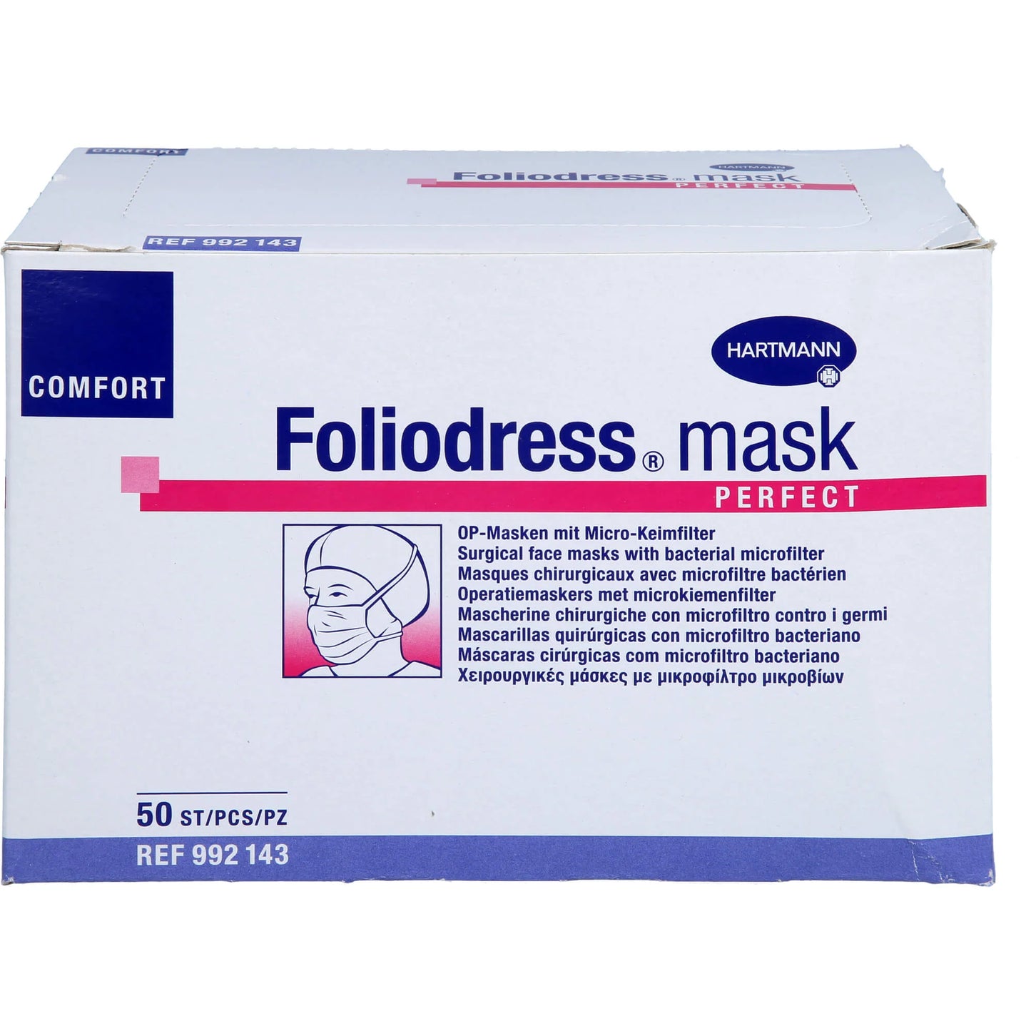Foliodress mask comfort perfect green surgical masks, 50 pcs