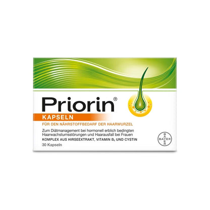 Bayer Priorin capsules for the nutritional needs of the hair root, 30 capsules