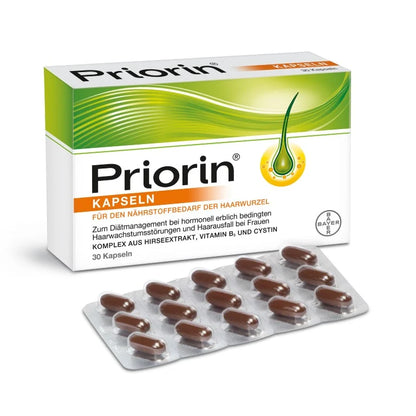 Bayer Priorin capsules for the nutritional needs of the hair root, 30 capsules