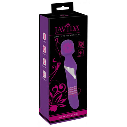 Javida Wand & Pearl Vibrator Purple