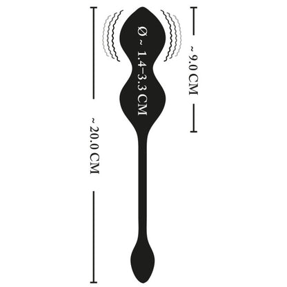 XouXou RC Vibrating E-Stim Love Balls Black