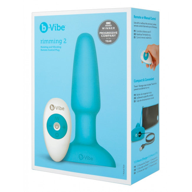 b-Vibe Rimming Plug 2 Turquoise My Dr. XM b-Vibe Rimming Plug 2 Turquoise My Dr. XM