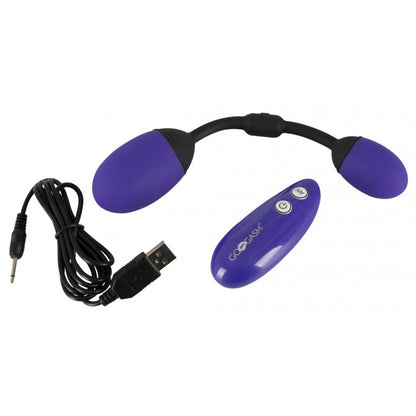 GoGasm Vibrating Pussy & Ass Balls Purple