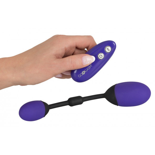 GoGasm Vibrating Pussy & Ass Balls Purple