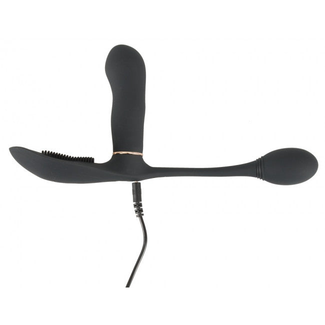 GoGasm Pussy & Ass Vibrator Black