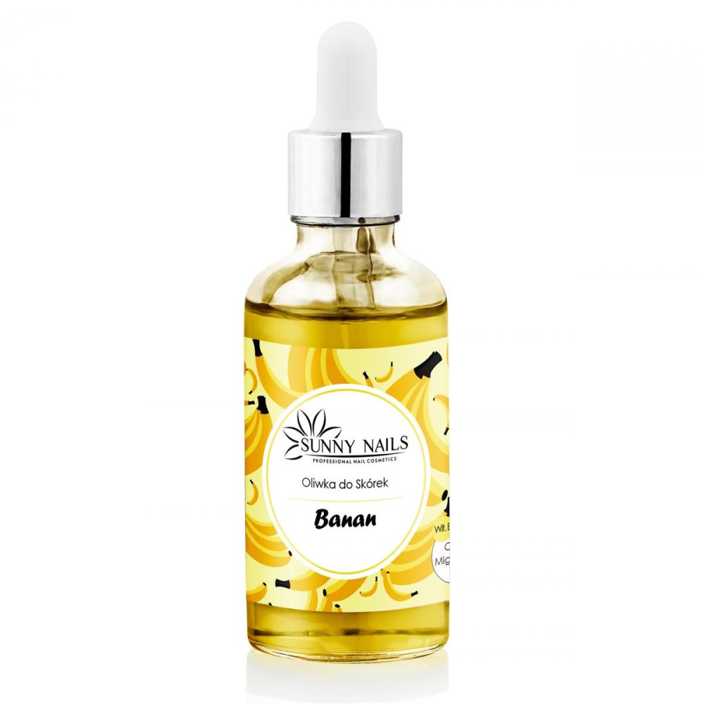 SUNNY NAILS nail oil with dropper Banana, 50 ml